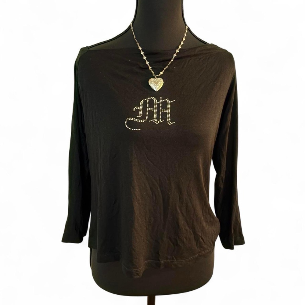 y2k opium rhinestone top